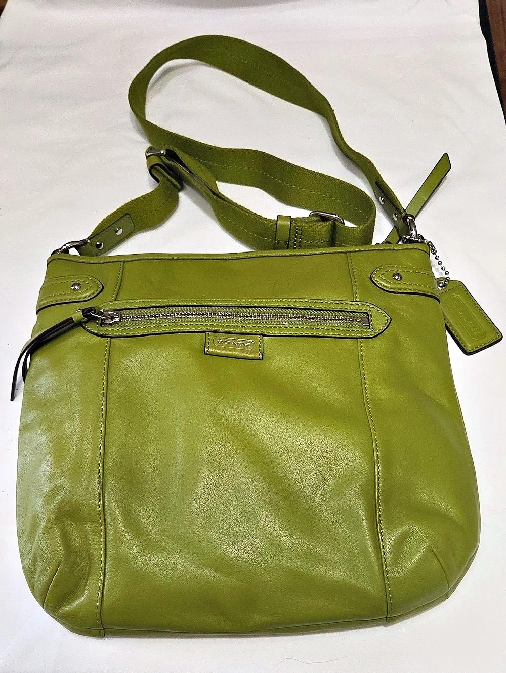 COACH Green Leather Crossbody Bag